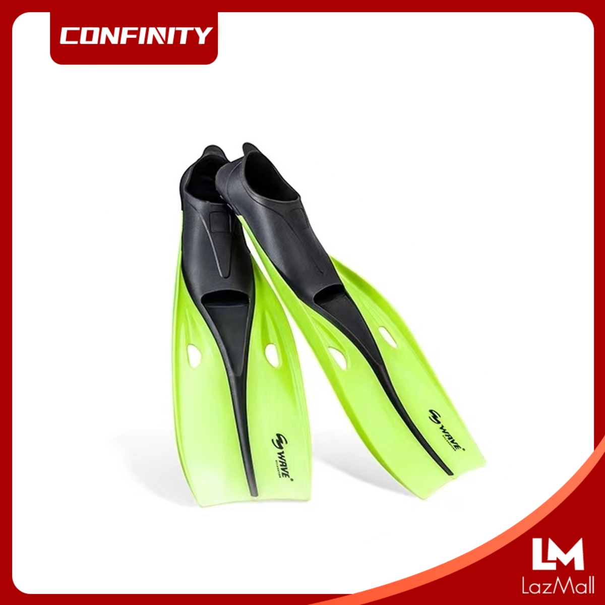 CONFINITY WAVE Adult Diving Fin Full Foot Flippers Water Sports ...