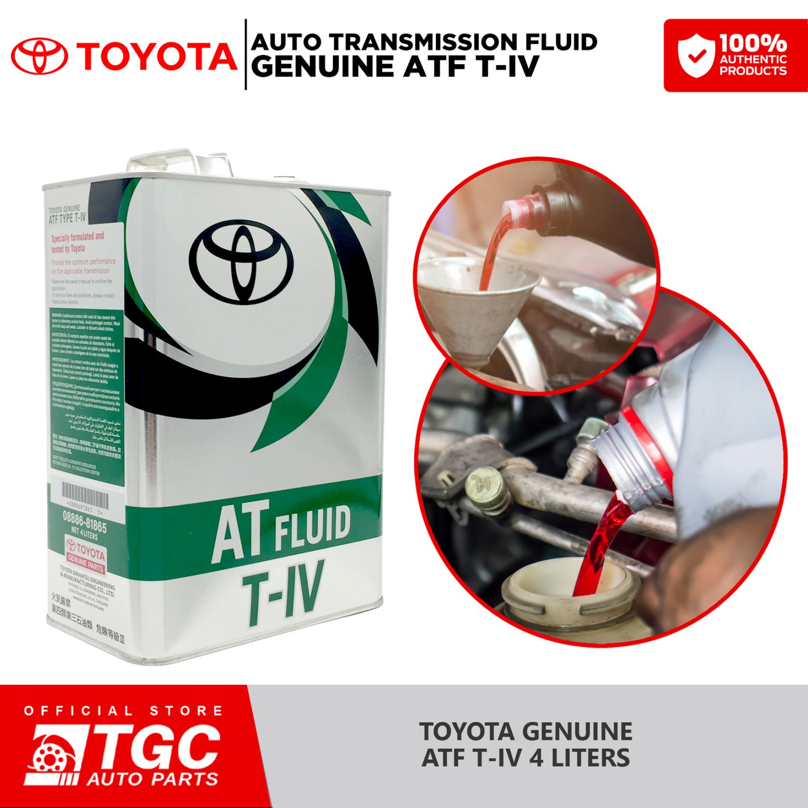 Toyota Automatic Transmission Fluid TIV 4L Lazada PH