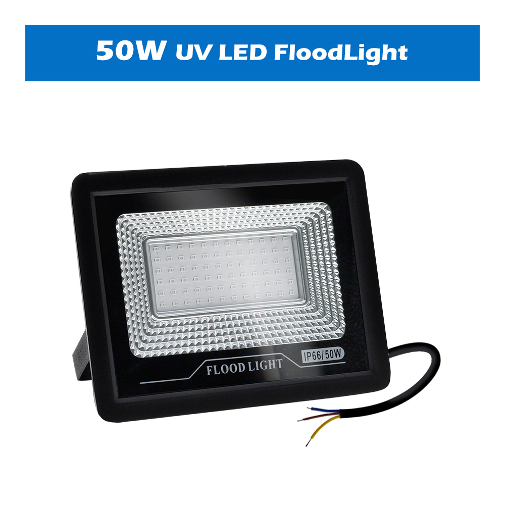 UV Flood Light Fluorescent Stage Lamp 220V 50W 100W Ultraviolet LED