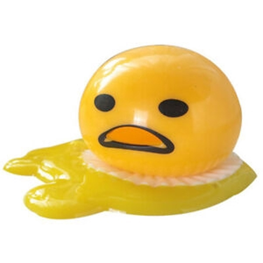 Squishy Puking Egg Yolk Stress Ball With Yellow Goop Relieve