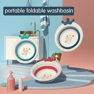 Foldable Baby washbasin Portable Wash Basin Foldable Children's Washbasin for Kid Portable Folding Basin for Baby Basin
