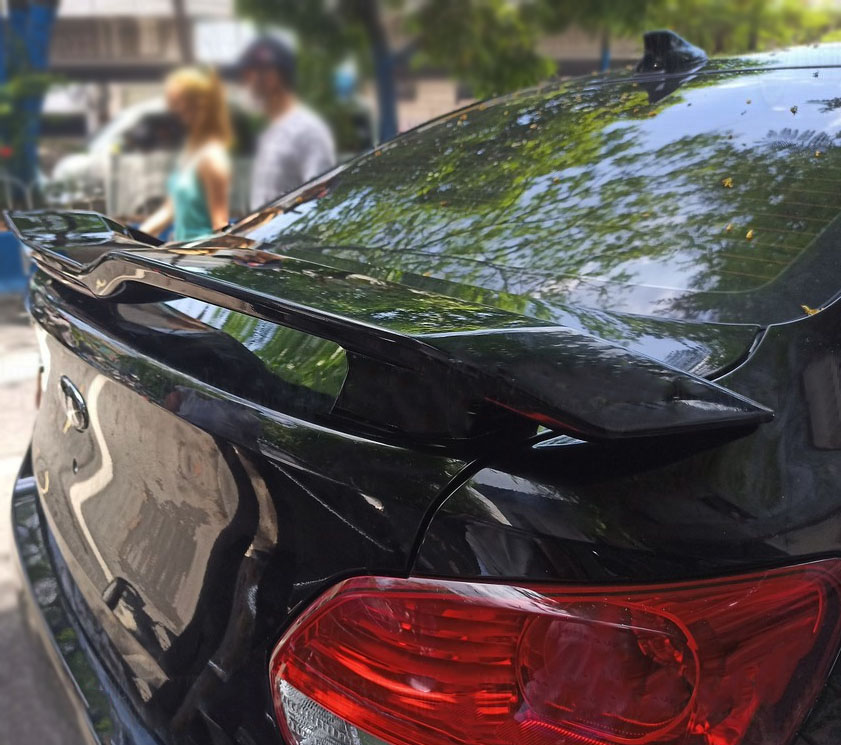 Kia Soluto Rear Spoiler With 3rd Brake Light (Matte Black) Lazada PH