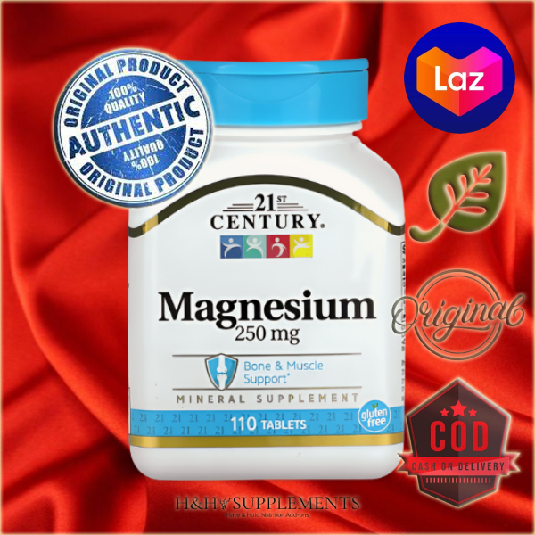 21st Century, Magnesium, 250 mg, 110 Tablets COD ONHAND Lazada PH