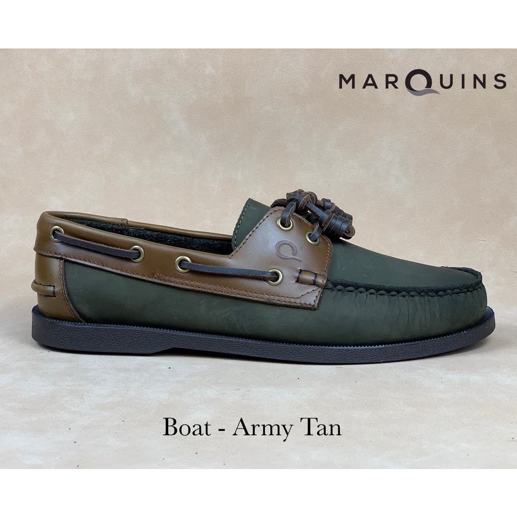 Marquins Boat Shoes for MEN - Army Tan 
