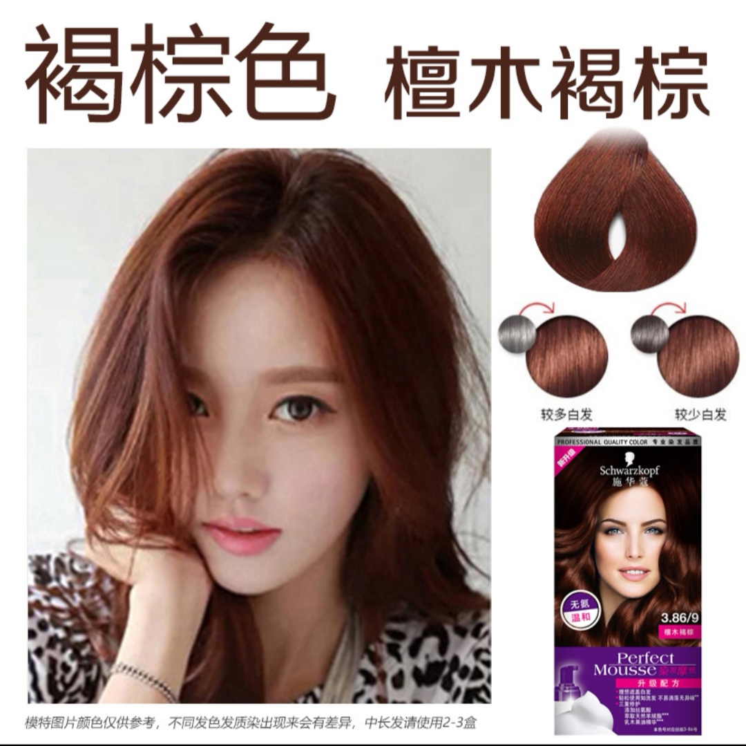 Schwarzkopf Bubble Hair Dye Foam Filament Honey Alcohol Brown Popular