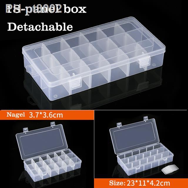 ◈❐☎ Container Plastic Box Practical Adjustable Compartment