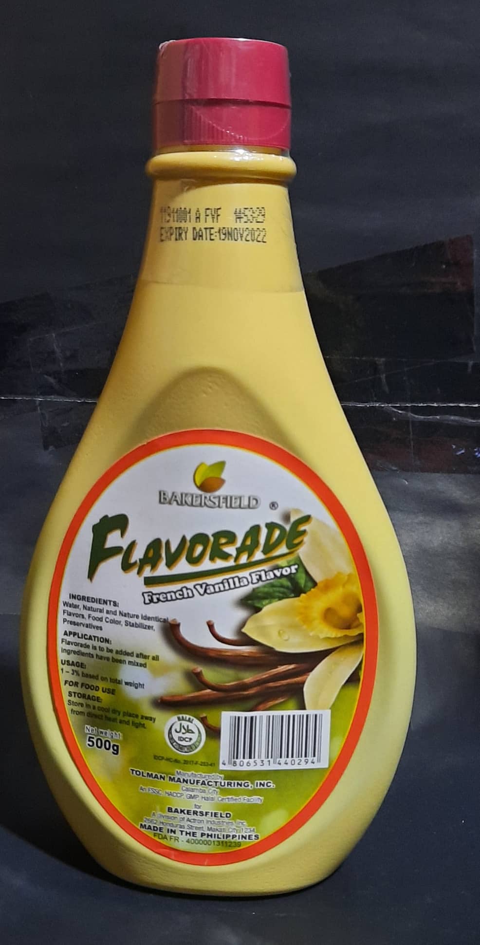 Bakersfield Flavorade French Vanilla Flavor 500g Lazada PH