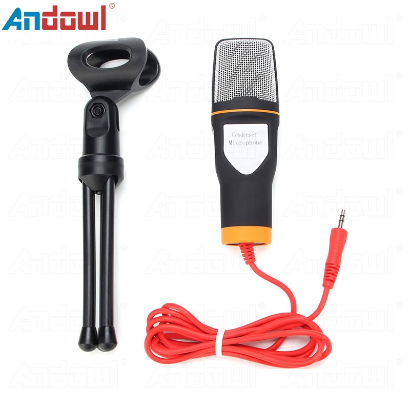 Andowl Microphone Condenser With Stand Support Computer High Fidelity ...