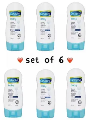 ( Set of 6 ) cetaphil baby wash＆shampoo 230ml