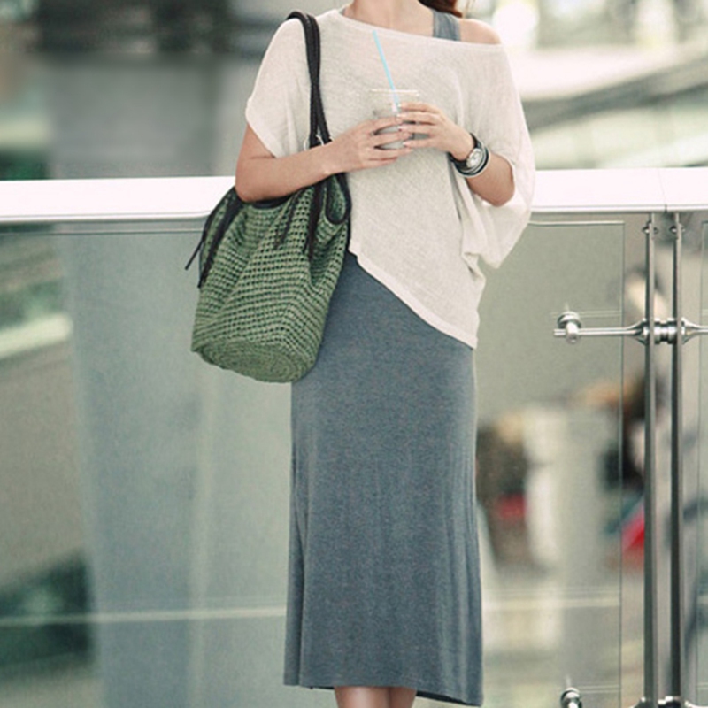 Paper Women Shoulder Bag Casual Large Capacity Rattan Tote Bags for ...