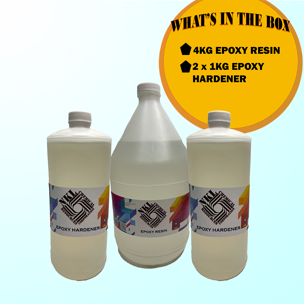 Epoxy resin. Water Clear finished. Deep Casting, Self Levelling. UV