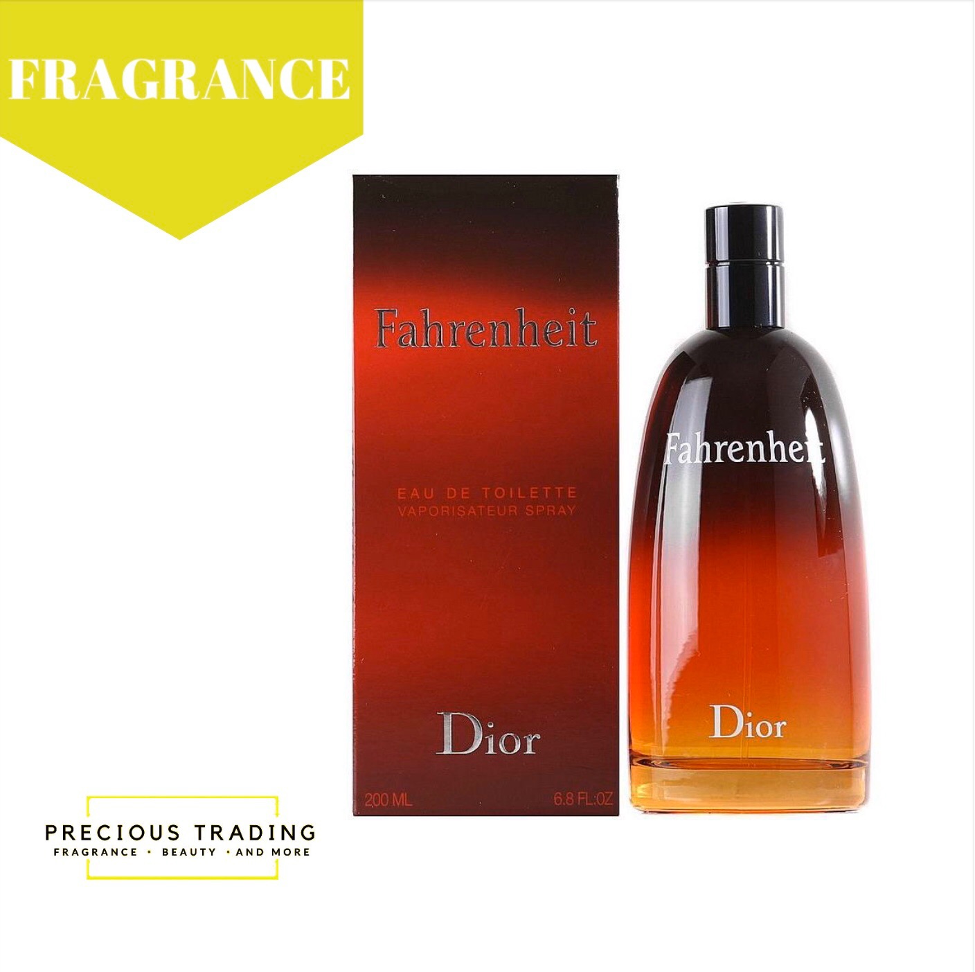 dior fahrenheit eau de toilette 200 ml