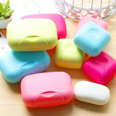 IN. Candy color Travel Waterproof Leakproof Soap Box with lock