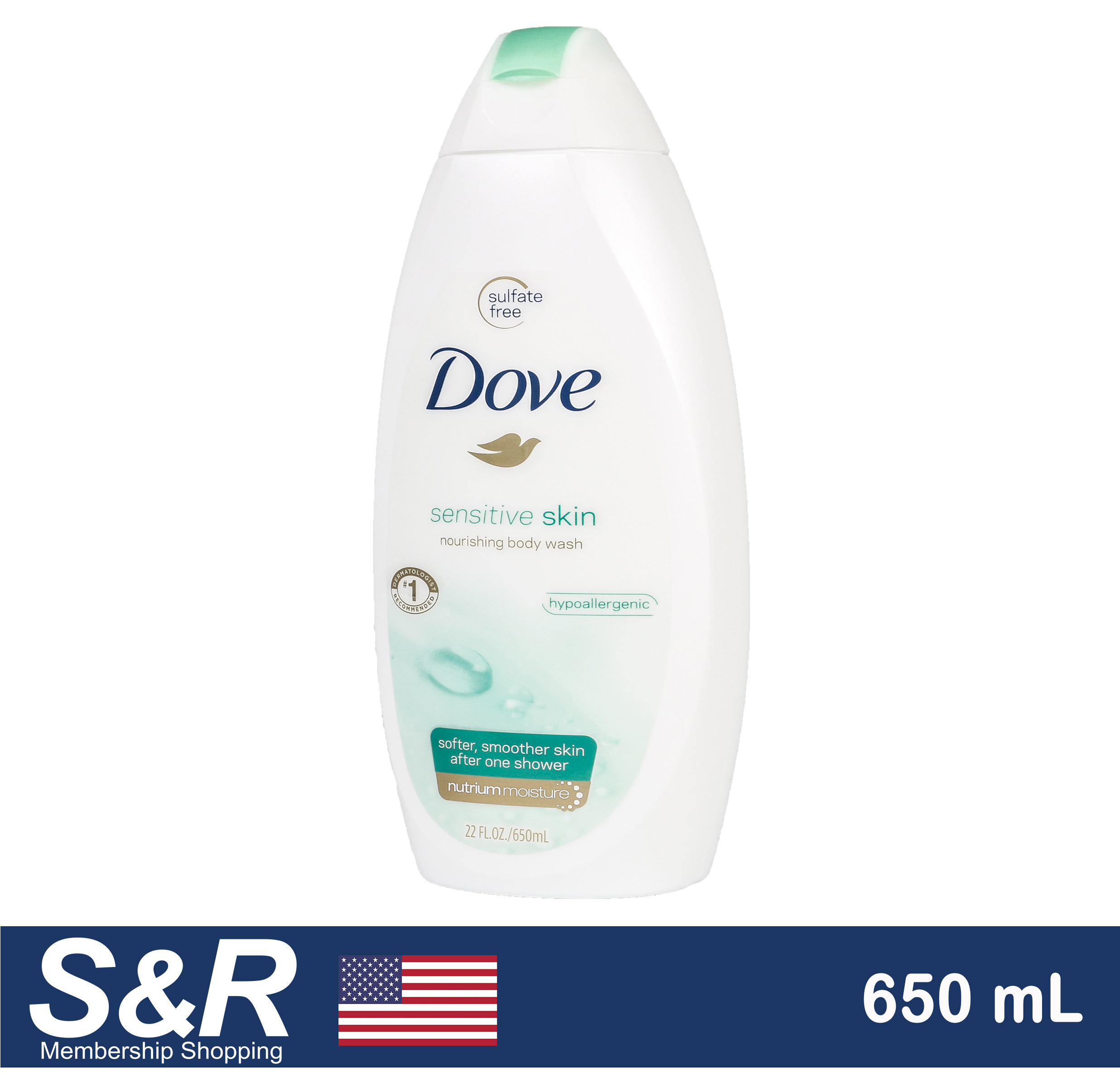 Dove Sensitive Skin Nourishing Body Wash 650mL review and price