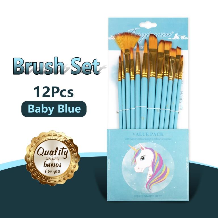 bnesos School Supplies Artist Paint Brushes Set Watercolor Actylic