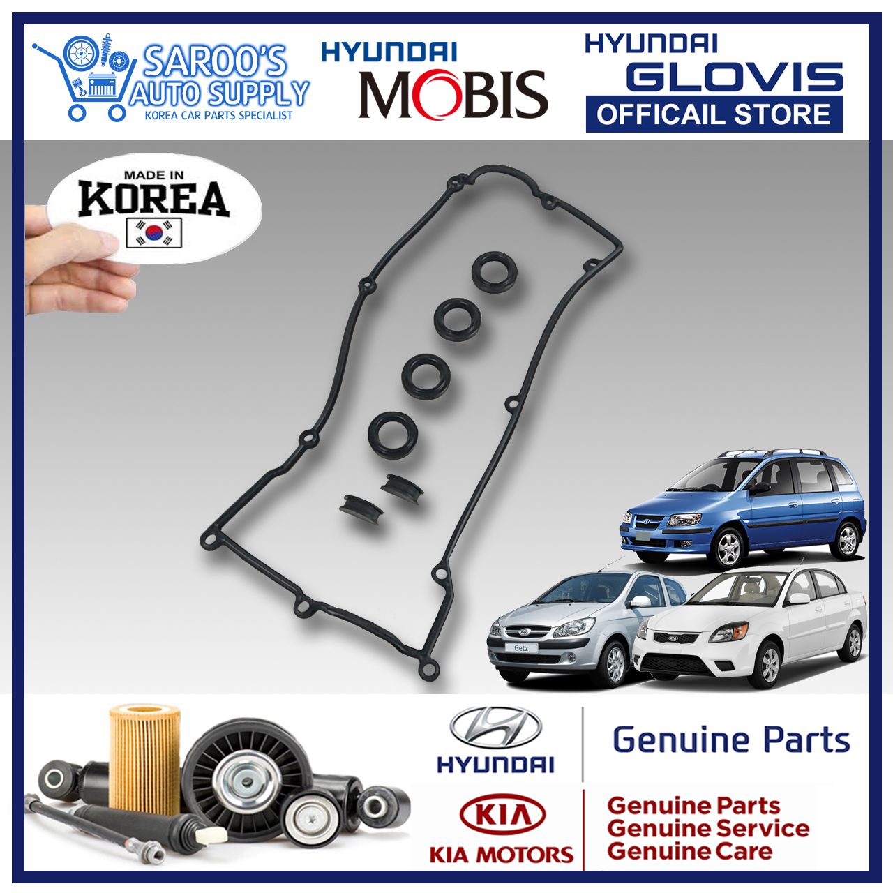 [Alpha] Valve Cover Gasket / Rocker Cover Gasket Set For Getz , Matrix