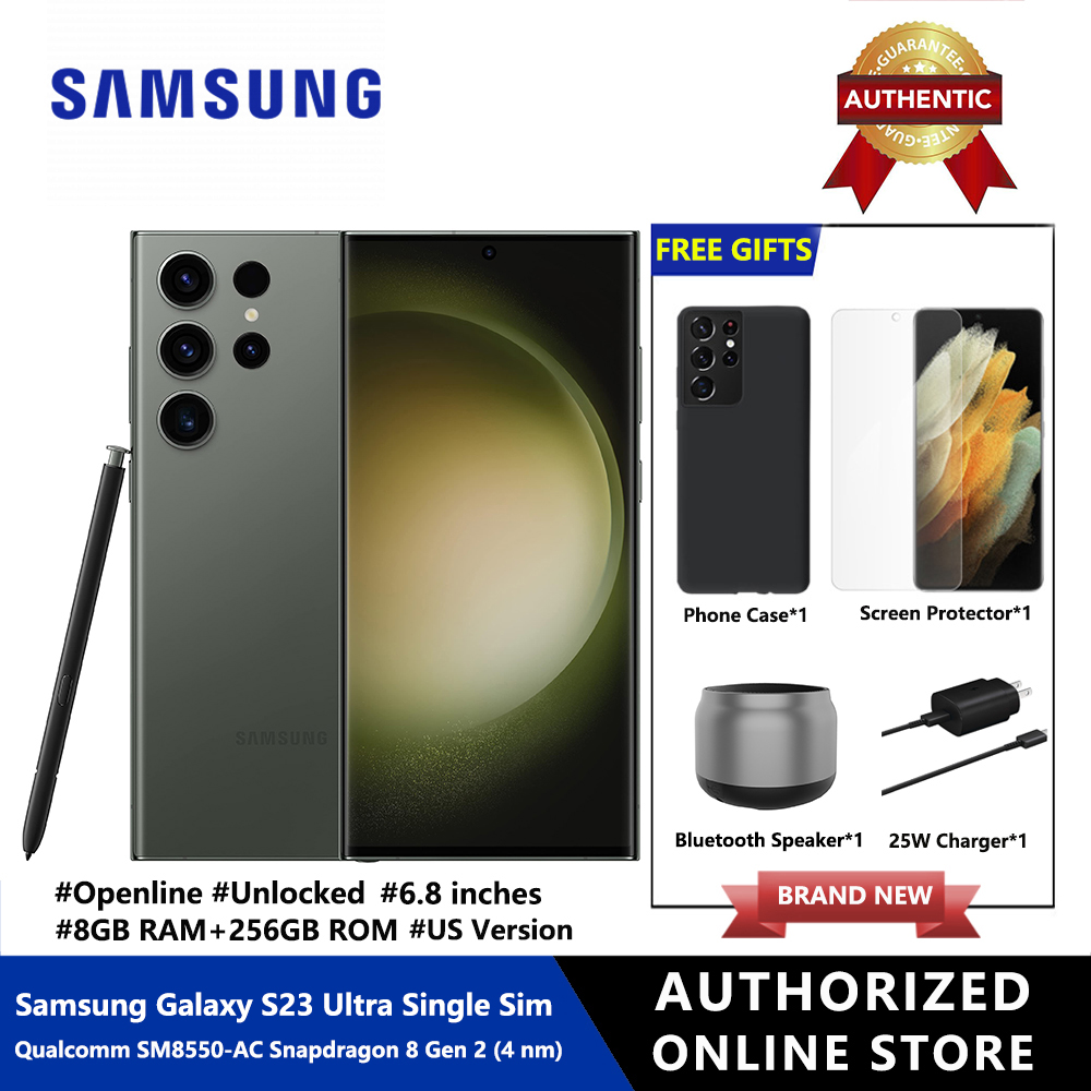 SAMSUNG Galaxy S23 Ultra Cell Phone, Unlocked Android Smartphone, 256GB,  200MP Camera, S Pen, Night Mode, Record 8K Video, Long Battery Life,  Fastest