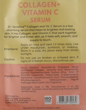 dr sensitive vitamin c serum