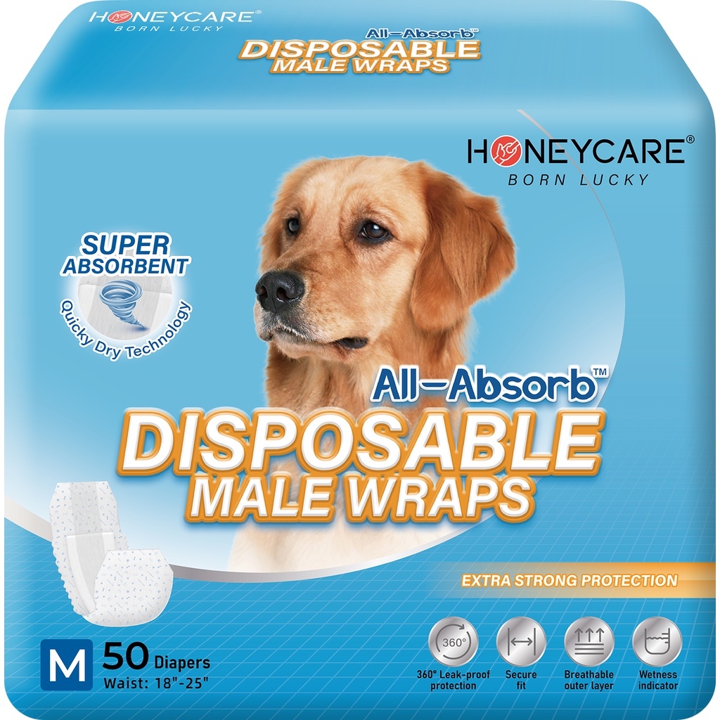 [Fat Fat Cute Dog]50PCS/PACK HoneyCare AllAbsorb Super Absorbent