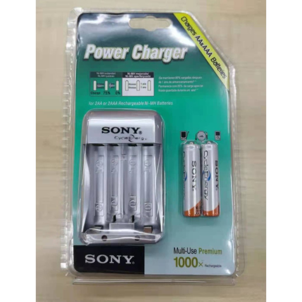 AA AAA Battery Energy Rechargeable Heavy Duty SONY 4in1 AA AAA Battery