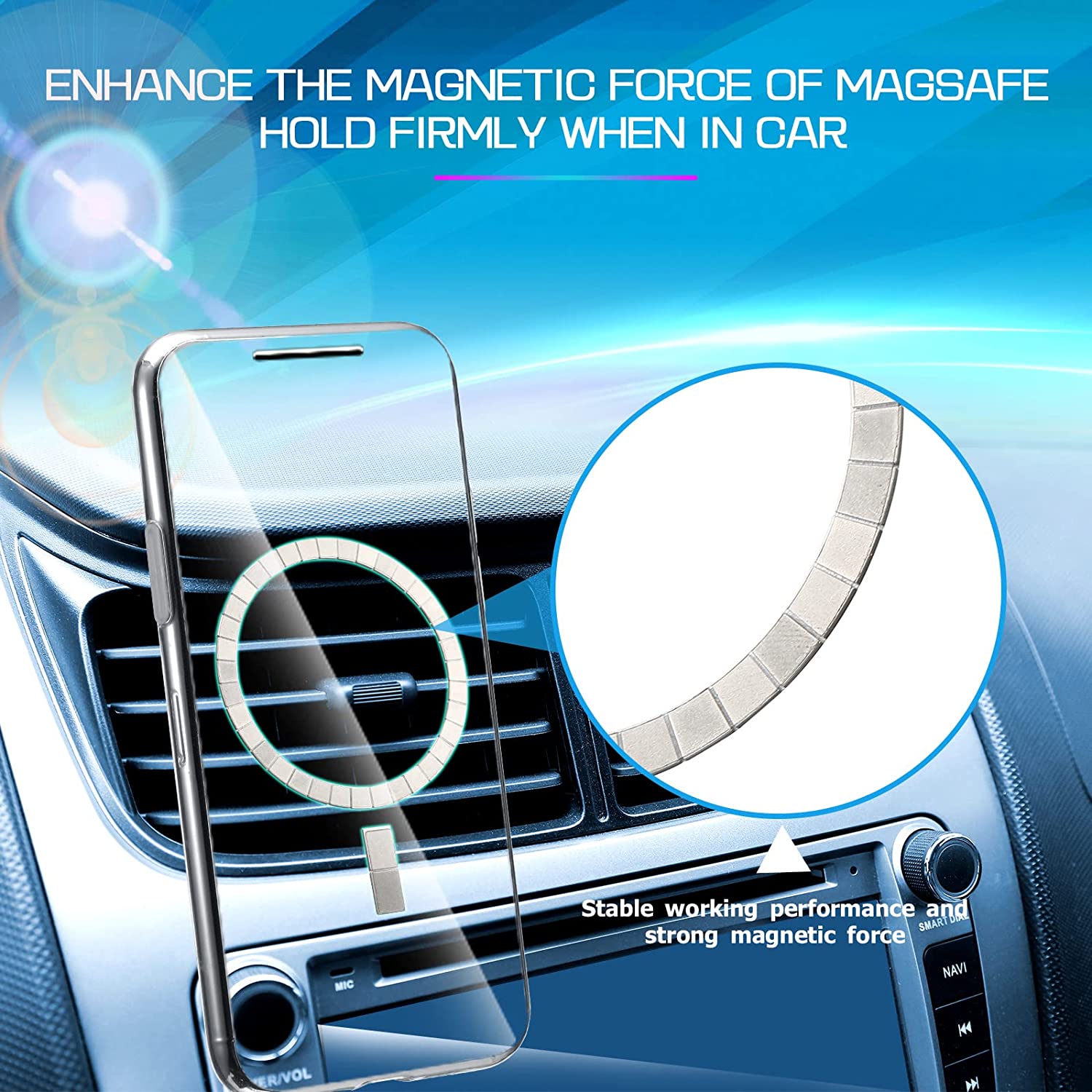 3 Pieces Sticker Wireless Charging Circle Phone