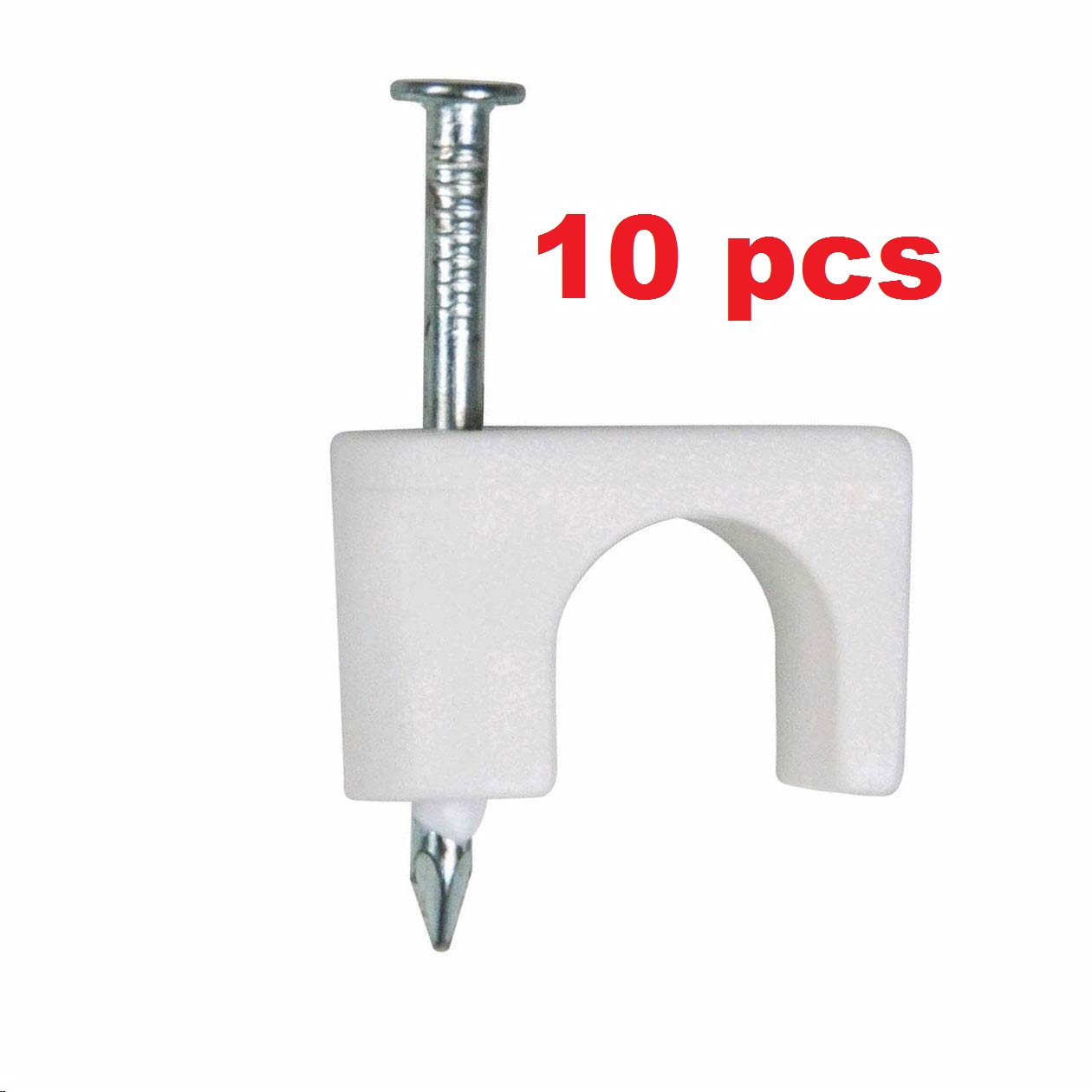 10 pcs Cable Clamp Ethernet Cable Nails Tacks Clips 9mm for Cat6 Cat5 ...