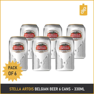 Stella Artois Belgian Beer 6 Cans 330mL