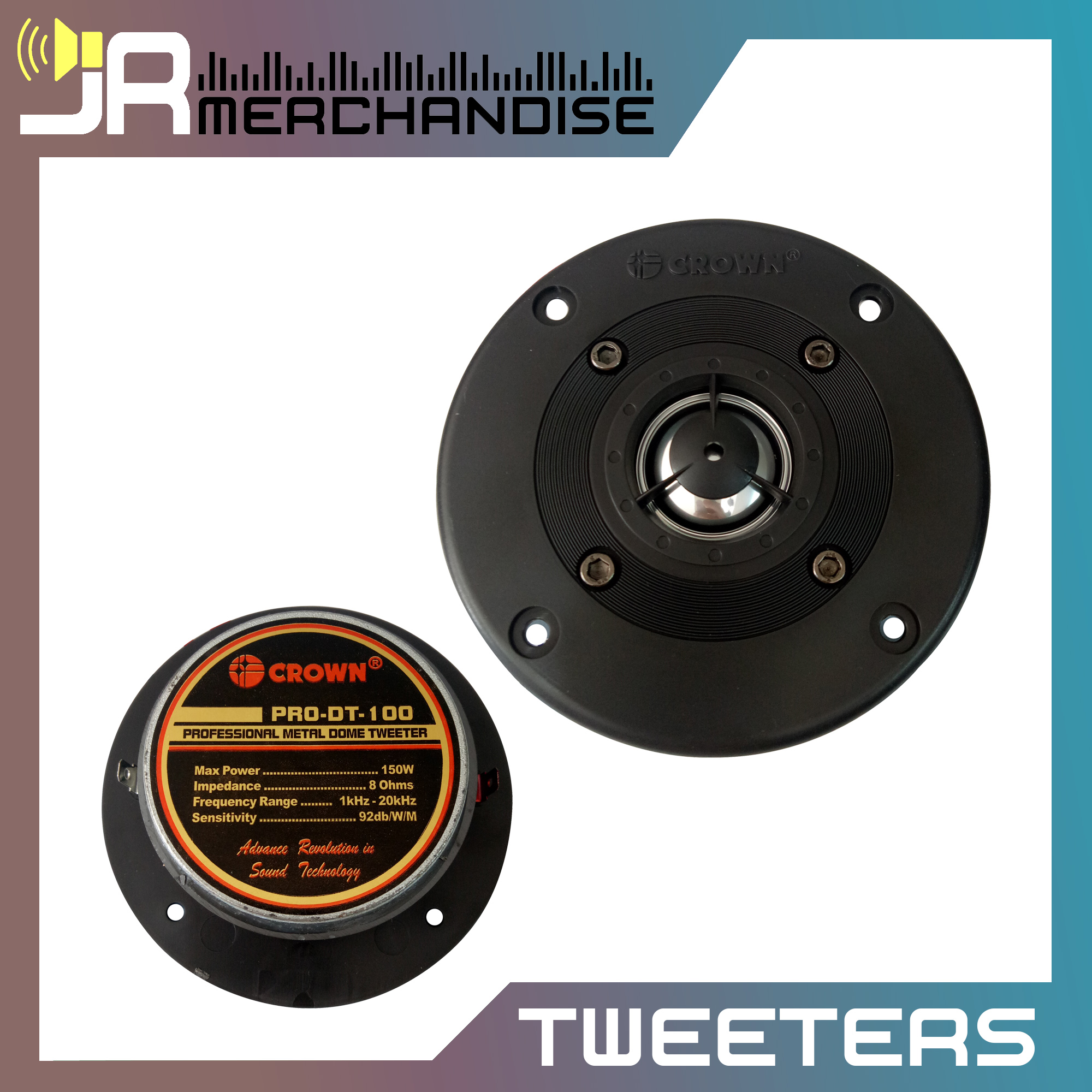 crown tweeter 150 watts