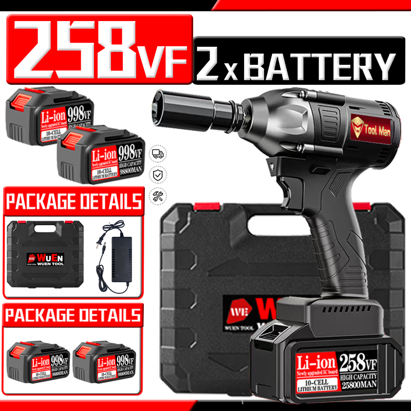 Rechargeable High Torque 1/2 Inch Power Tool Lithium Ion Battery for