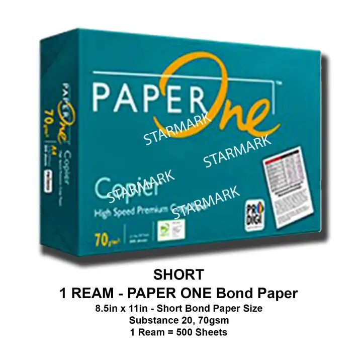 Short bond paper size in printer