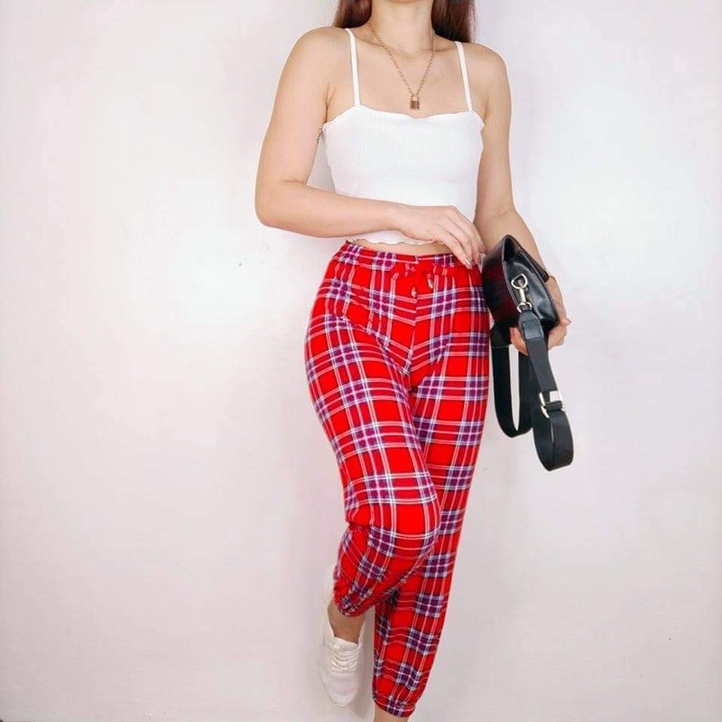 Plaid Pranela Jogger Pants 