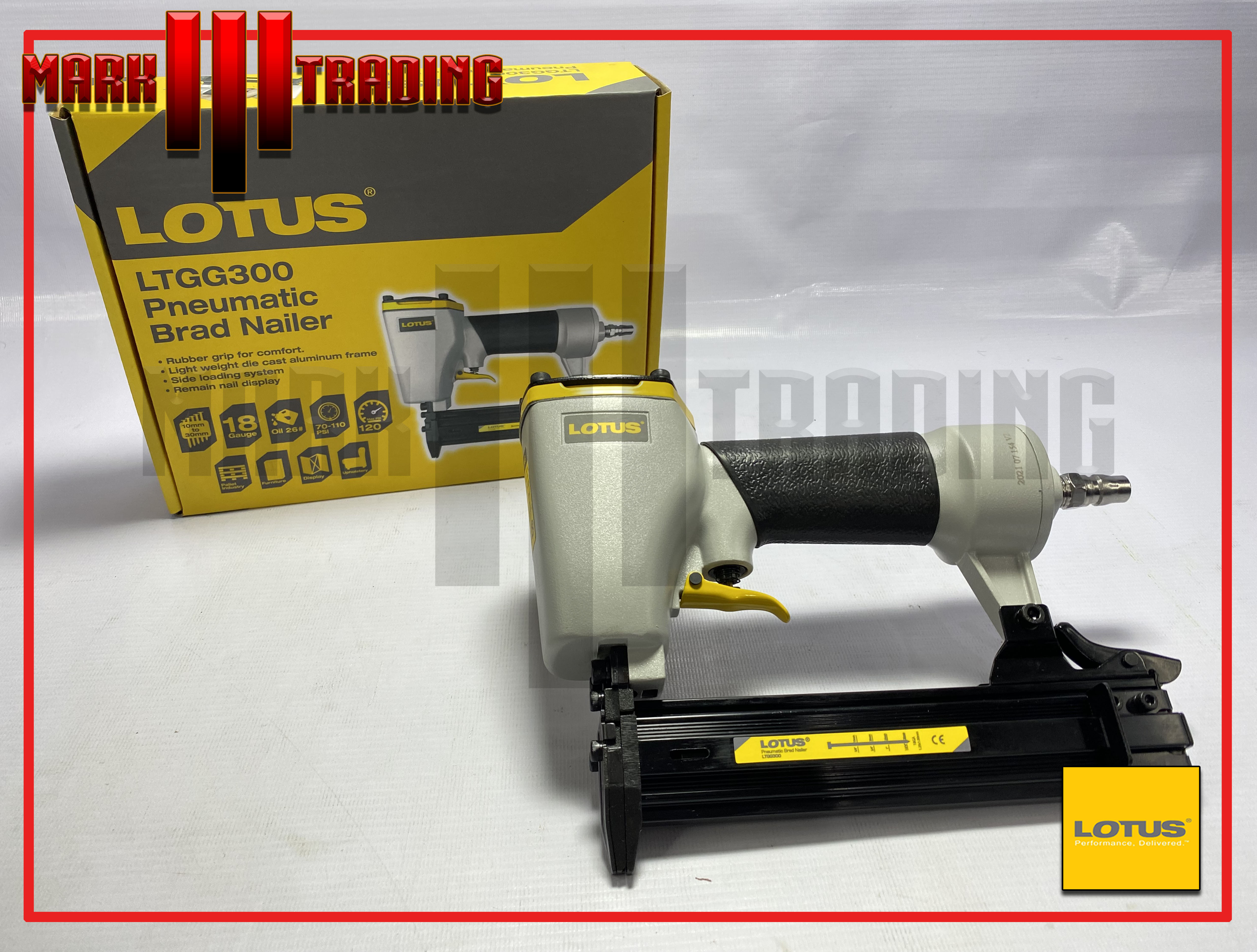 Lotus Pneumatic Brad Nailer (Nail Gun) LTGG300 (COD) Lazada PH