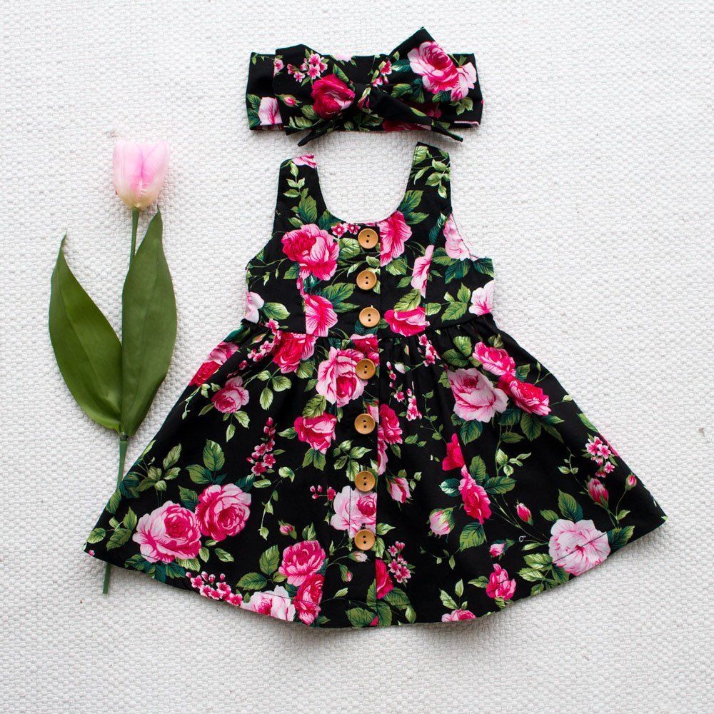 floral frock design for baby girl