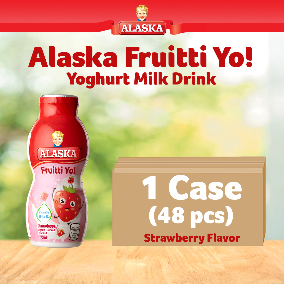 Alaska Fruitti Yo! Strawberry Yoghurt Milk Drink 80ml 1 case Lazada PH