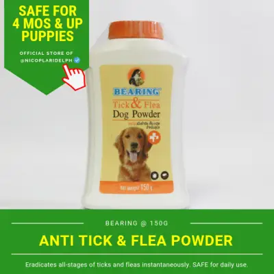 Bearing Anti Tick and Flea Dog Powder (150g)