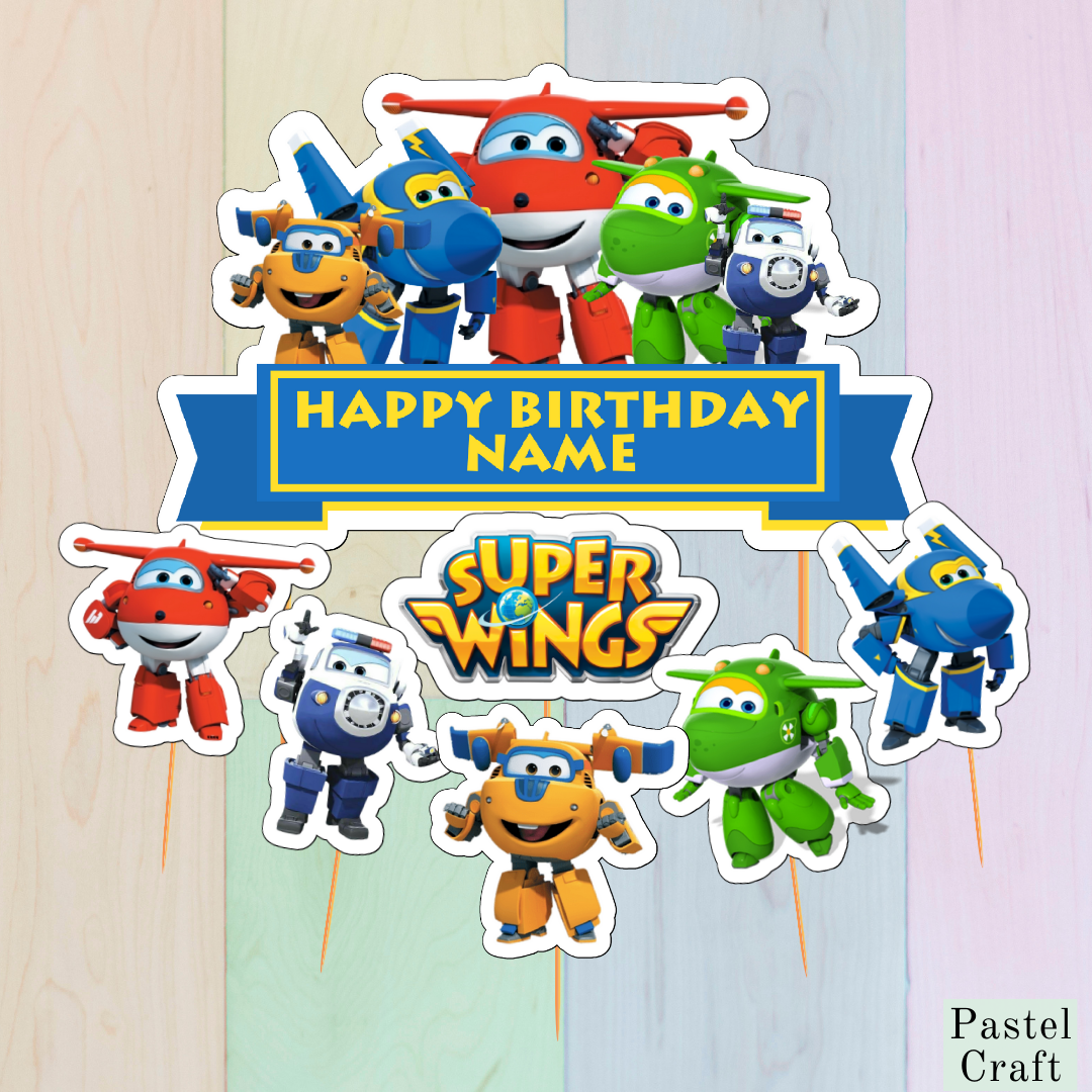 Super Wings Cake Topper for Birthday Party / Events / Celebrations ...