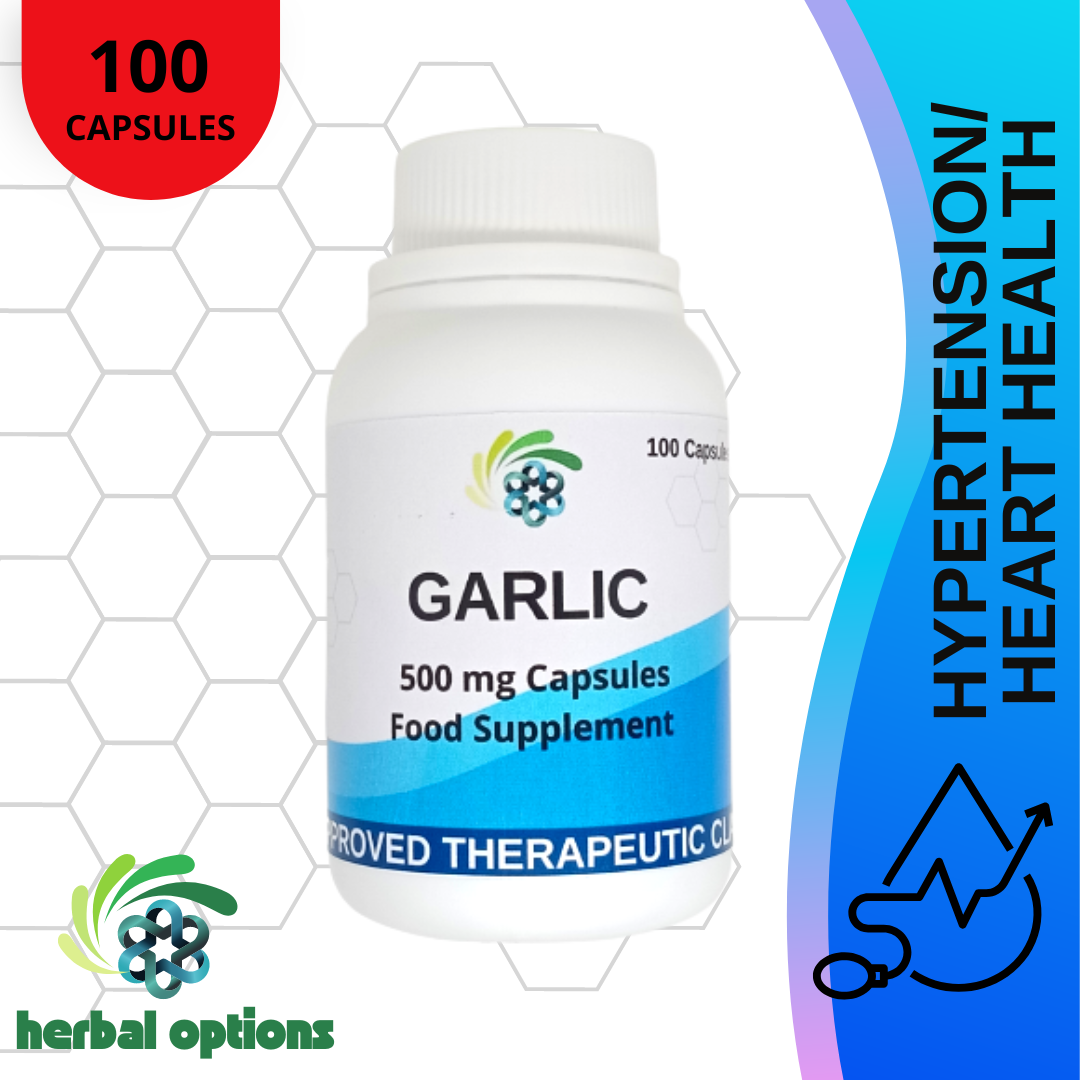 Garlic Capsules (50 and 100 Capsules) 100 Organic Pure Natural