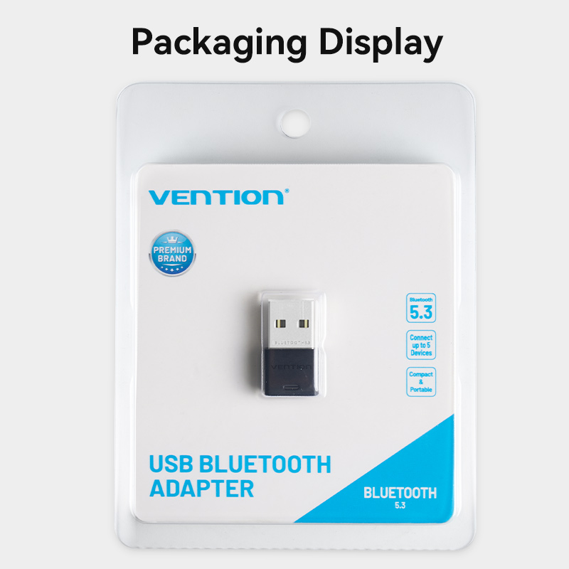 Vention Bluetooth 5.3 5.1 5.0 Dongle Wireless USB Device Receiver for PC Keyboard Mouse Earphone PS5 Switch Headset Audio Xbox PS4 Windows 10 8 7 Connector Multiple USB Bluetooth Adapter