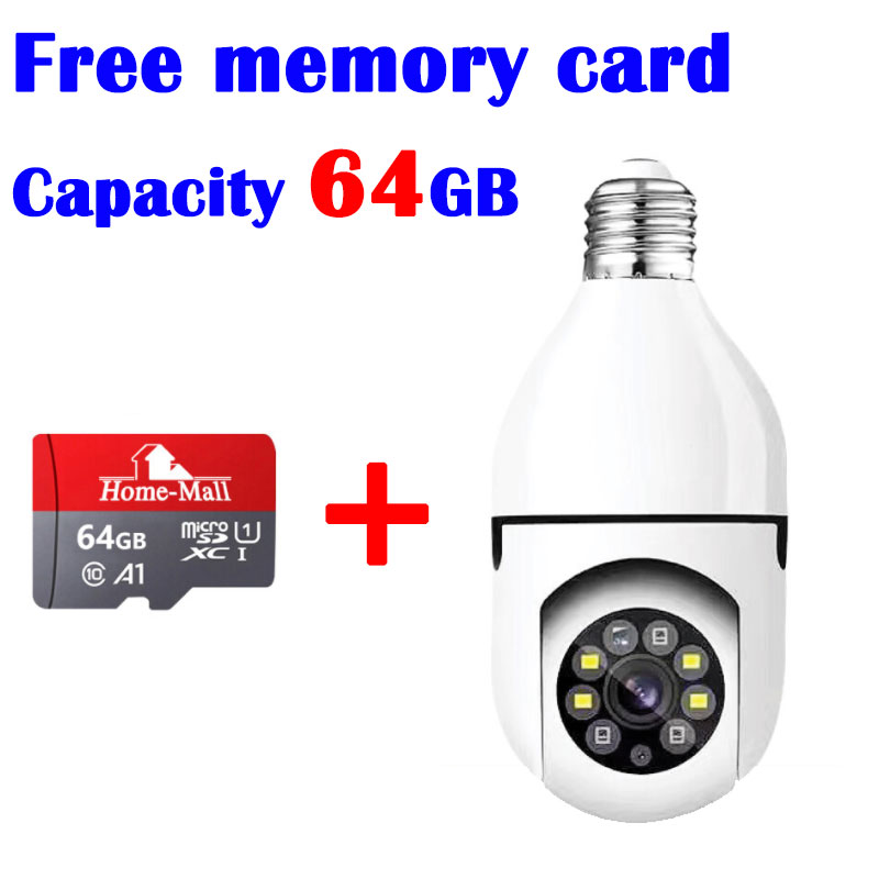 🥇Free 64GB memory card🥇Original cctv camera CCTV Light Bulb Camera with