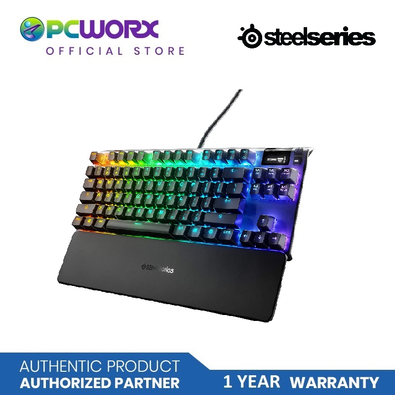 Steelseries Apex Pro Tkl Mechanical Gaming Keyboard World S Fastest Mechanical Switches Oled Smart Display Compact Form Factor Rgb Backlit Lazada Ph