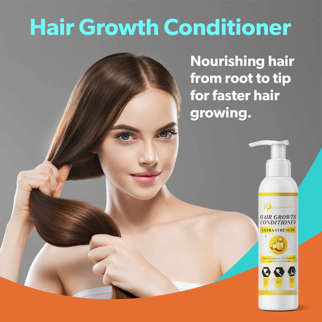 24K HAIR GROWTH CONDITIONER by K GOLD BEAUTY CGM Approved Infused with