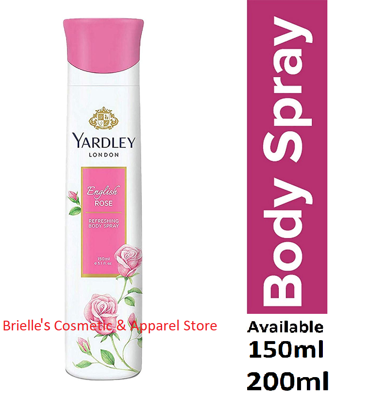 Yardley English Rose Body Spray For Women, Enchanting Floral Fragrance ...