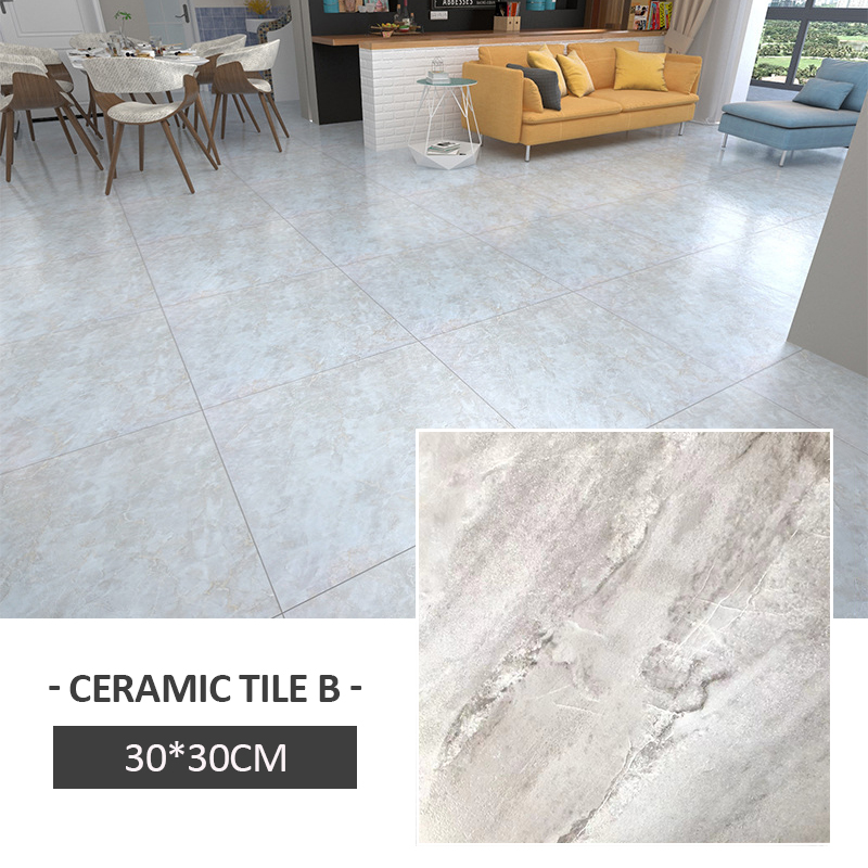 Marble Vinyl tiles Floor Stickers Self Adhesive waterproof tiles for