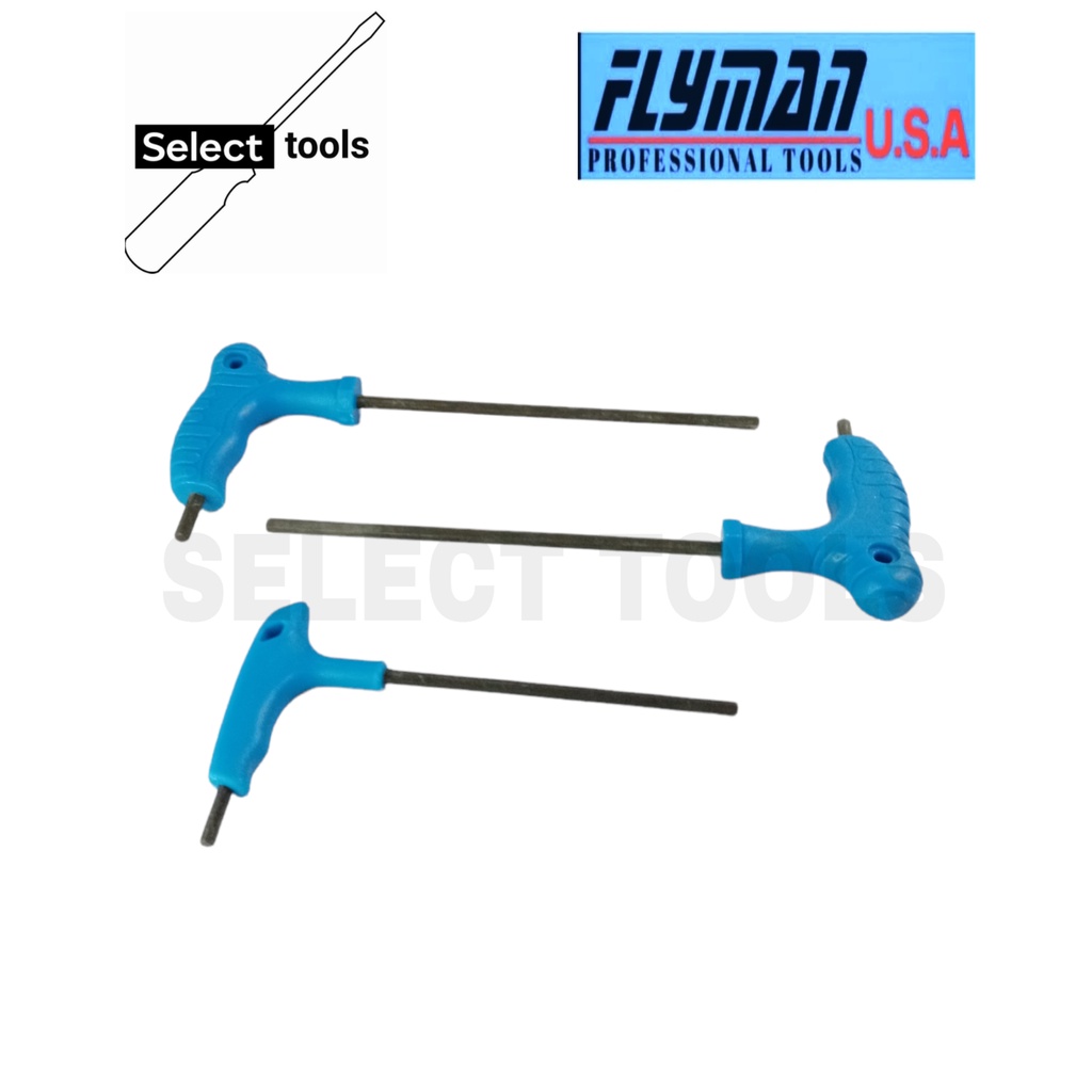 SELECT TOOLS Original Flyman LGrip Allen Wrench Set 4mm 5mm 6mm