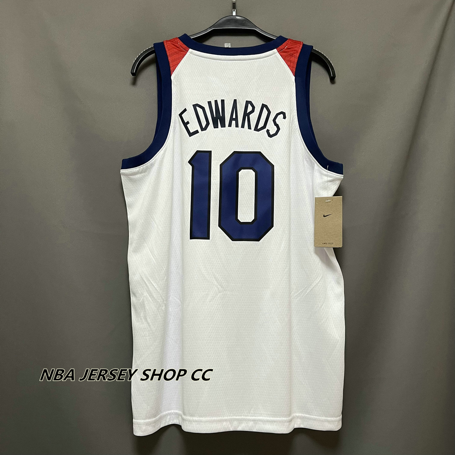 Anthony Edwards tries on his USAB Jersey 😮‍💨￼