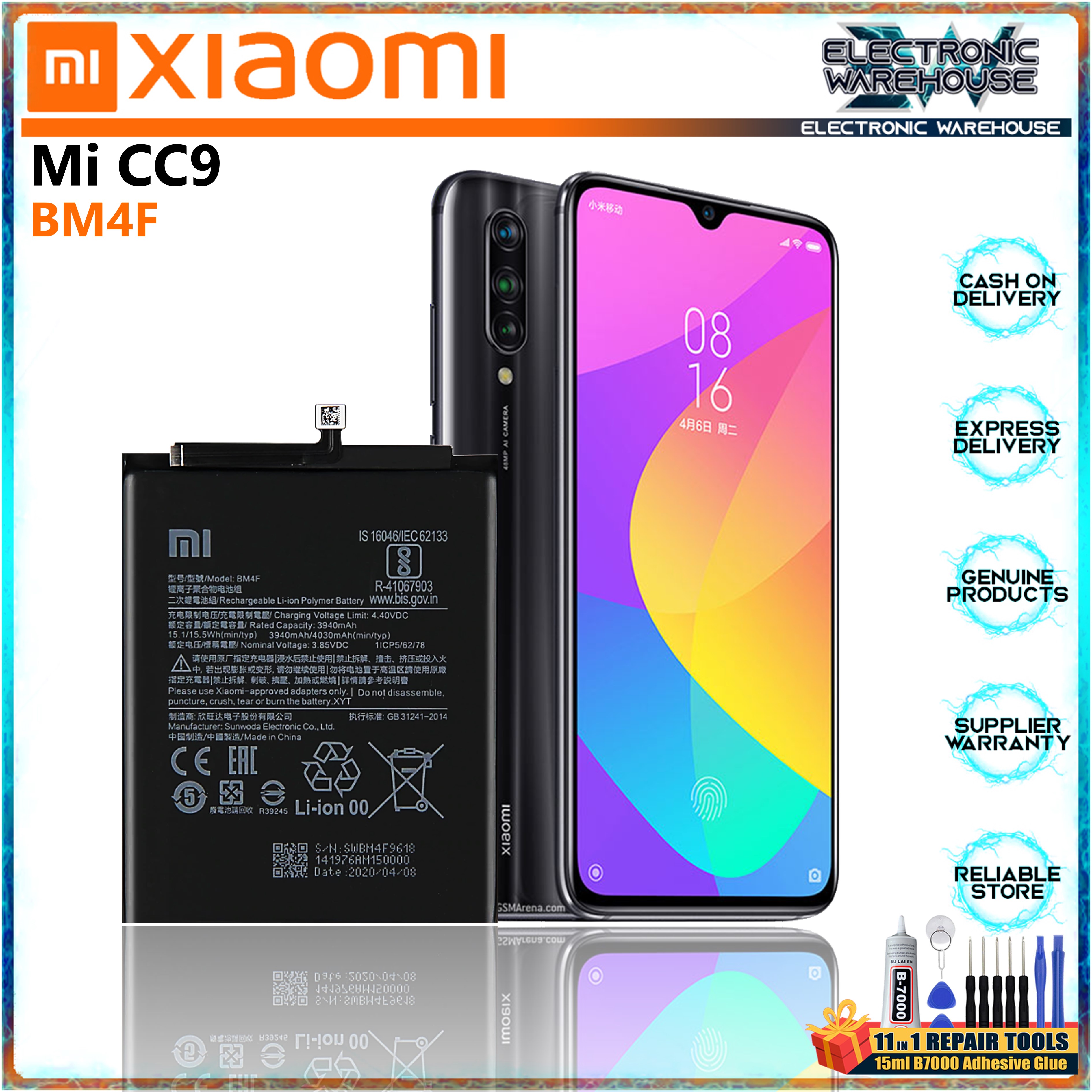 xiaomi cc9 battery