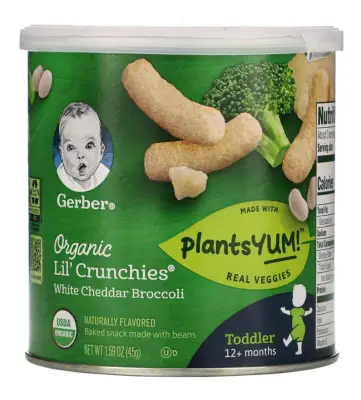 Lil' Crunchies, 12+ Months, White Cheddar Broccoli, 1.59 oz (45 g) from USA