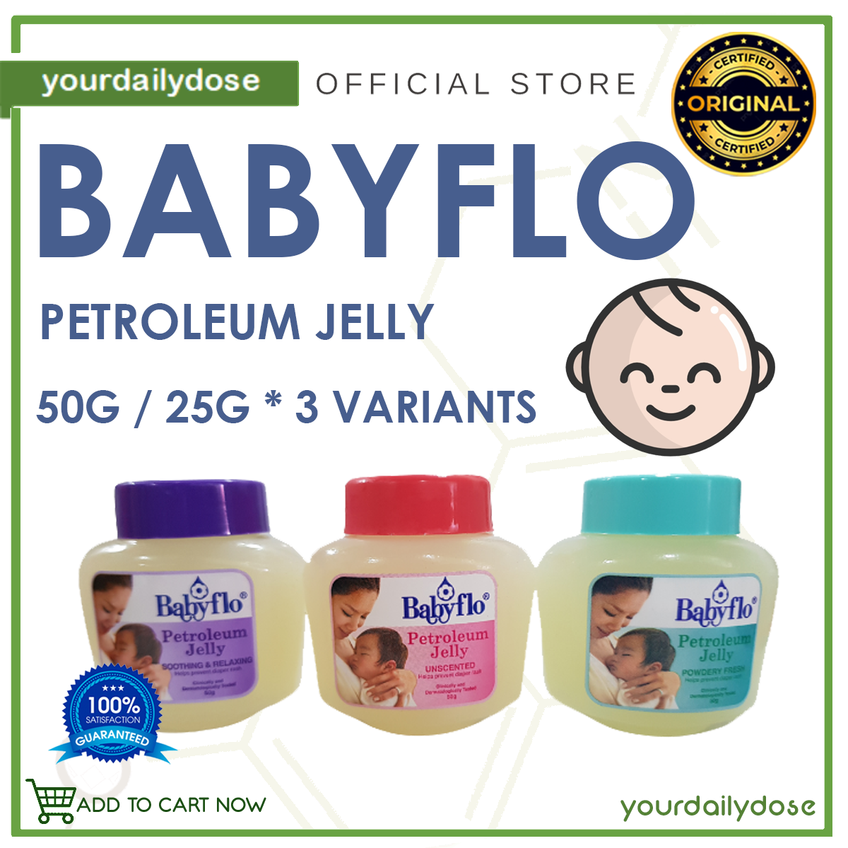 Babyflo petroleum jelly 50G 25G Lazada PH