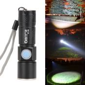 Zoomable USB Rechargeable Flashlight