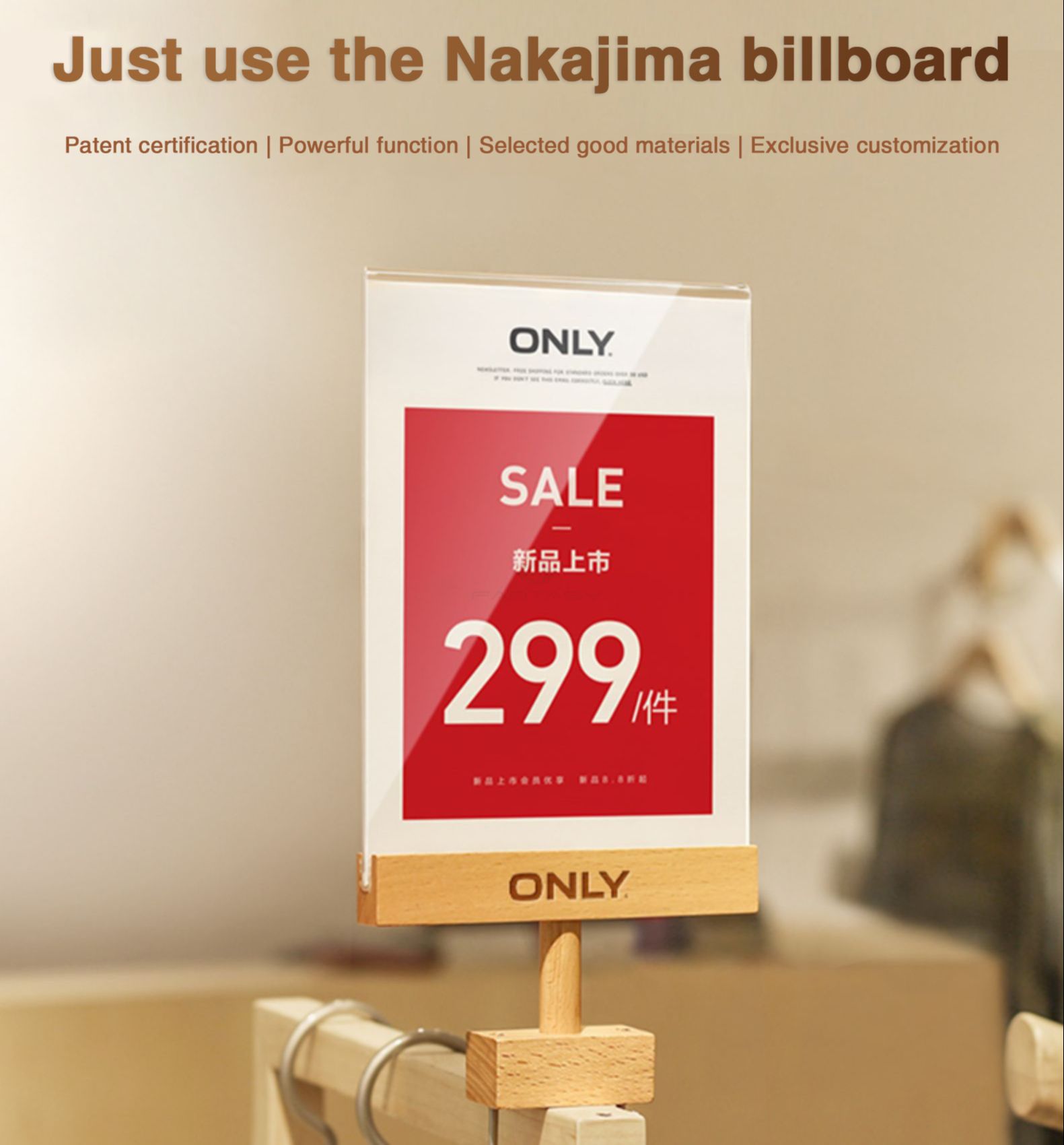 FANTASY T MALL SVIAO Sign Holder A4 Acrylic Double Sided Rotating ...